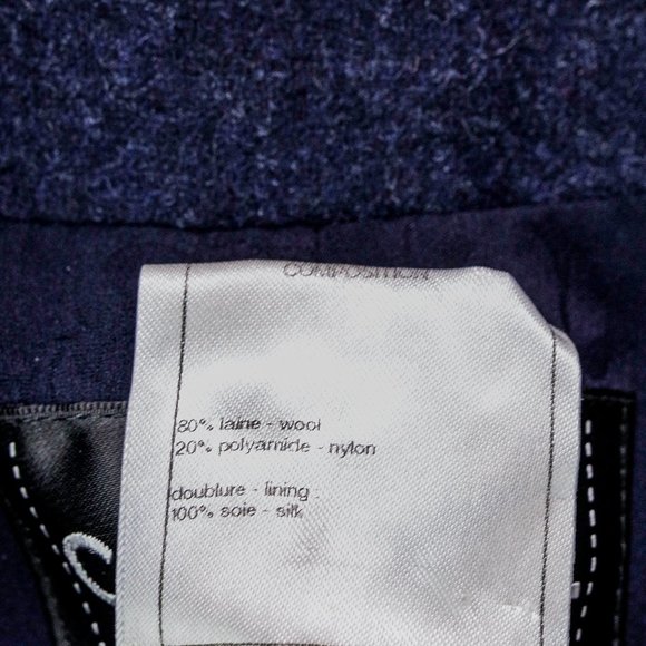 Chanel Navy Wool Mod Coat - Picture 12 of 14